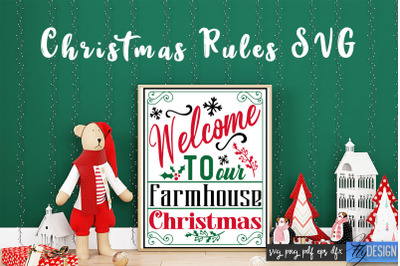 Christmas Rules SVG | Funny Family SVG | Christmas Quotes