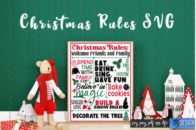 Christmas Rules SVG | Funny Family SVG | Christmas Quotes