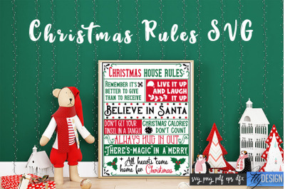 Christmas Rules SVG | Funny Family SVG | Christmas Quotes