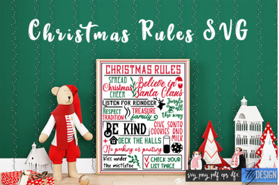 Christmas Rules SVG | Funny Family SVG | Christmas Quotes