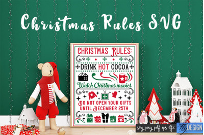 Christmas Rules SVG | Funny Family SVG | Christmas Quotes