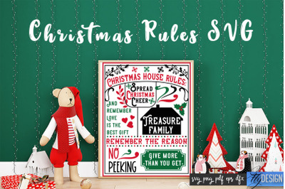 Christmas Rules SVG | Funny Family SVG | Christmas Quotes