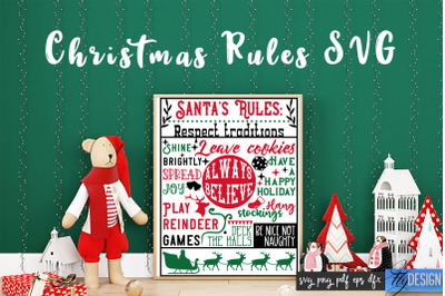 Christmas Rules SVG | Funny Family SVG | Christmas Quotes