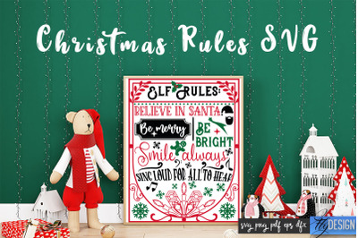 Christmas Rules SVG | Funny Family SVG | Christmas Quotes