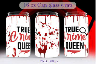 True crime Libbey Can Glass Full Wrap Beer glass can png