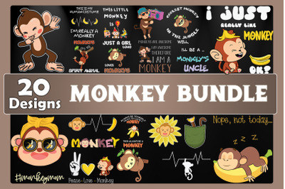 Monkey Bundle SVG 20 designs