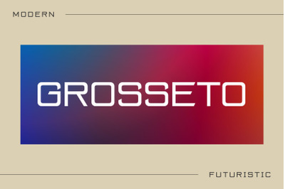 Grosseto &ndash; Futuristic Sans Serif