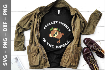 Collest Monkey in the Jungle SVG