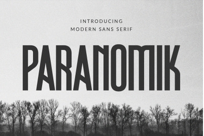 Paranomik - Modern Sans Serif