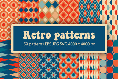 Retro vintage patterns collection