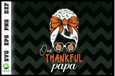 One Thankful Papa Autumn SVG