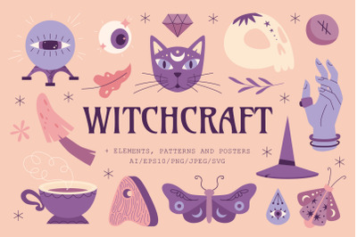 Witchcraft | Clipart + Patterns