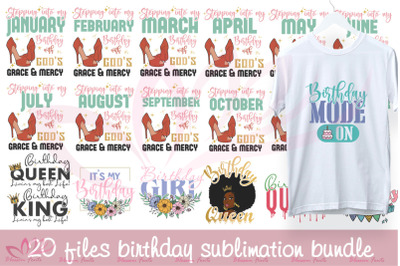 Birthday Queen Sublimation Bundle