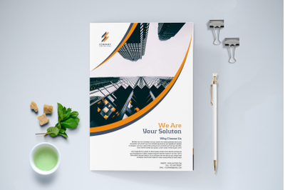 Bifold Modern Business Brochure Template