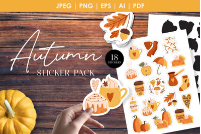 Autumn stickers pack