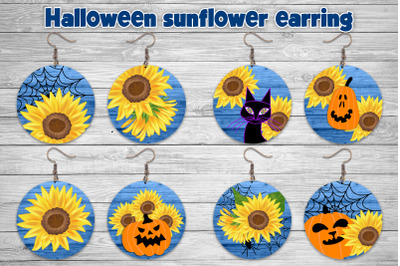 Round earring sublimation | Halloween earring