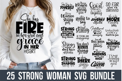 Strong Woman SVG Bundle