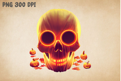 Emissive Skull and Pumpkins