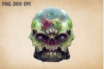 Zombie Skull Halloween