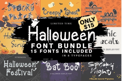 The Halloween Font Bundle