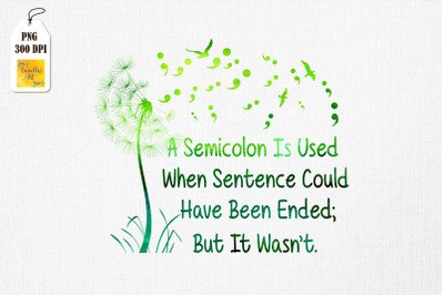 Semicolon Mental Health Awareness