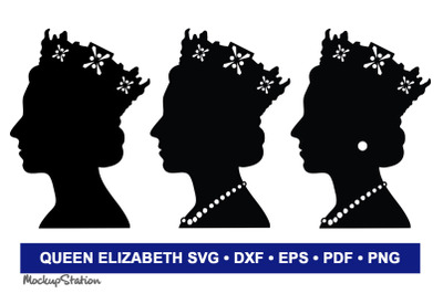 Queen of England SVG Bundle | Queen Elizabeth Clipart