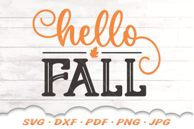Hello Fall SVG | Fall SVG Files
