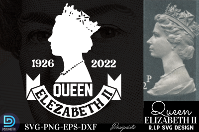 Queen Elizabeth ii 1926-2022, RIP Queen Elizabeth SVG