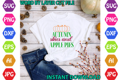 Autumn Skies And Apple Pies design