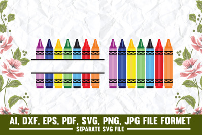 crayon, split crayons, crayon box, crayon Name, color marker, teacher