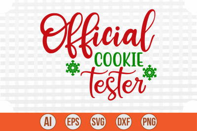 Official Cookie Tester svg cut file