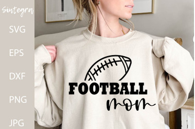 Football Mom SVG Cut File, PNG Print