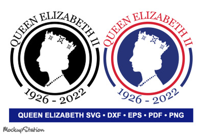 Queen Elizabeth SVG Bundle | Queen of England Tshirt Design PNG