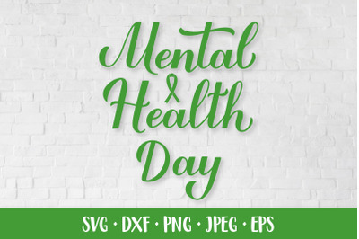 Mental Health Day SVG