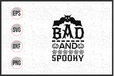 Halloween typographic slogan design vector.