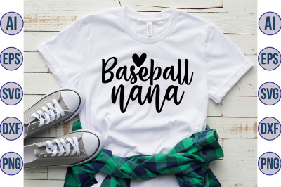 Baseball nana svg