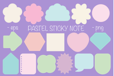 Pastel Sticky Note