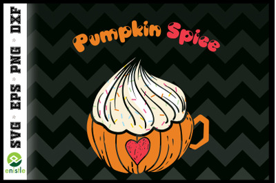 Fall Coffee Pumpkin Spice Latte Iced