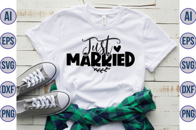 Just married svg