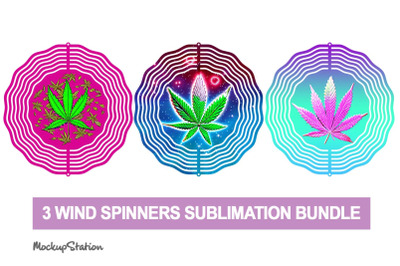 Weed Wind Spinner Bundle| Marijuana Sublimation Designs PNG
