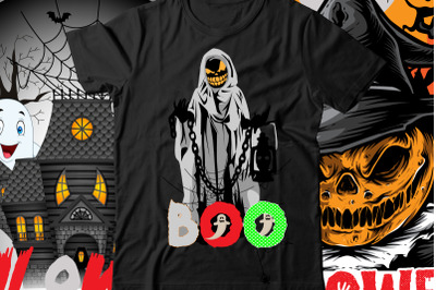BOO T-Shirt Design , Halloween T-Shirt Design