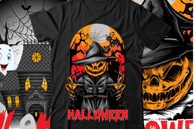 Halloween  T-Shirt Design &2C; Halloween TShirt Bundle