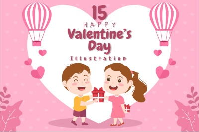 15 Happy Valentines Day Illustration