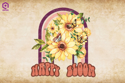 Happy Bloom Hippie Boho Vintage