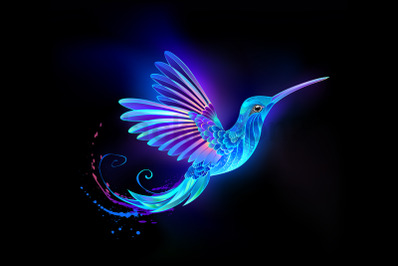 Neon Hummingbird