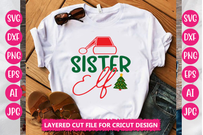 Sister Elf SVG CUT FILE