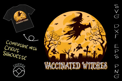 Vaccinated Witches Nurse Halloween