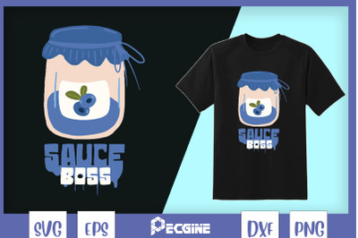 Blueberry Sauce Boss SVG