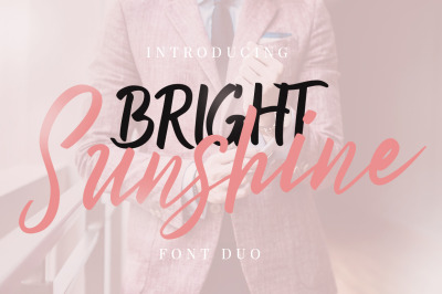 Bright Sunshine Beautiful Font Duo