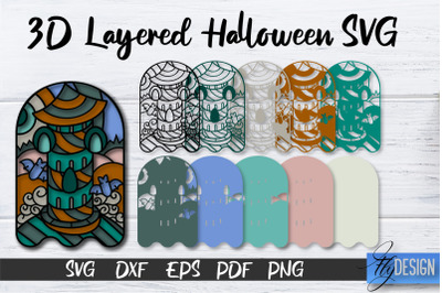 3D Layered Halloween SVG | Halloween Design SVG | 3D Layered Design